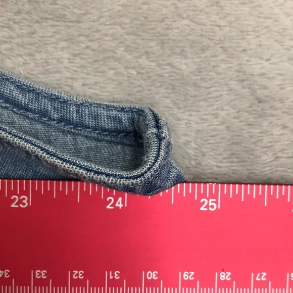 Quacker Factory Floral Embroidered Denim Vest Size 1X - Picture 7 of 9